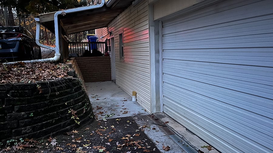 Covered walkway and entrance. 