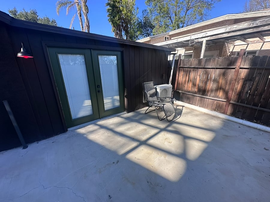 Private patio area