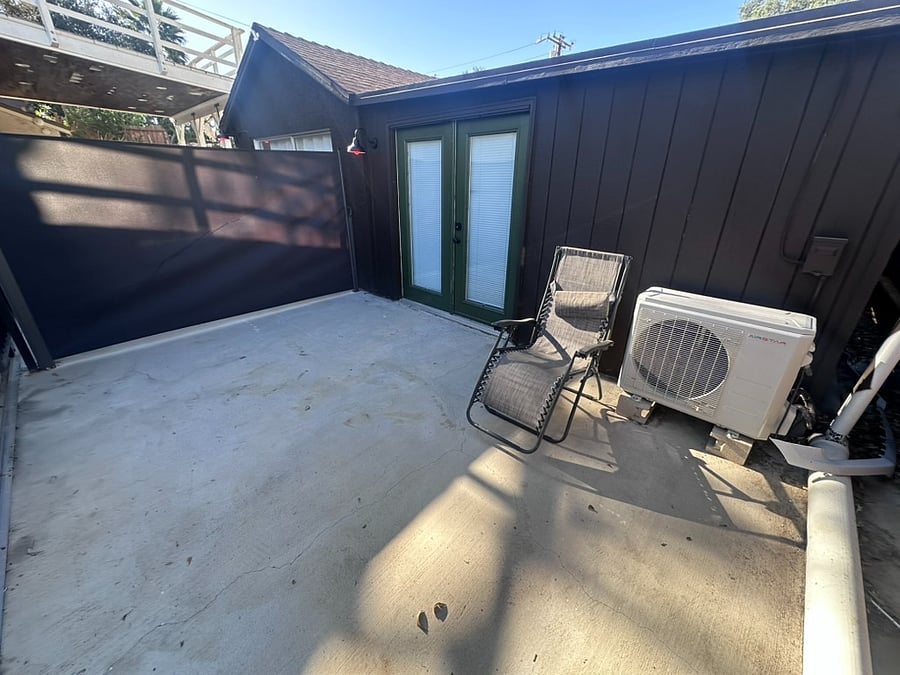 Private patio area