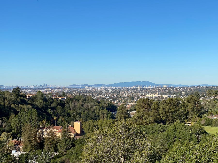 view from neighborhood walk