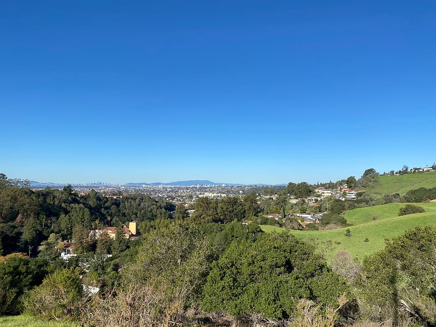 view from neighborhood walk