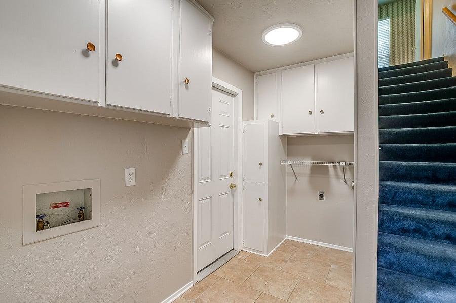 Laundry room, W/D arrives soon
Stairs leading to BR/BA 4