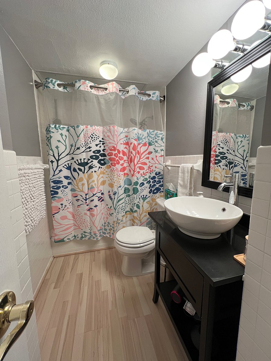 Freshly painted bathroom- very clean