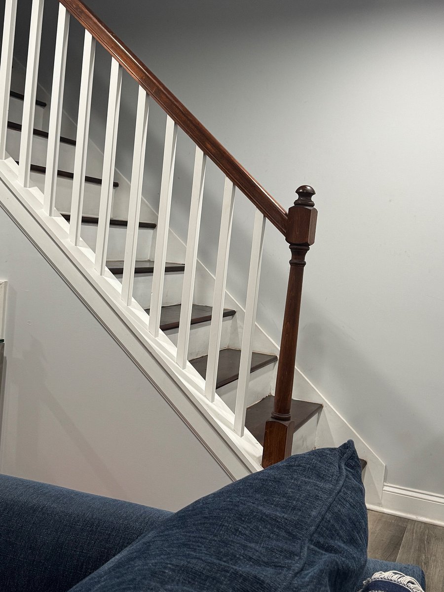 Stairwell From Main Level to Basement Suite and Laundry