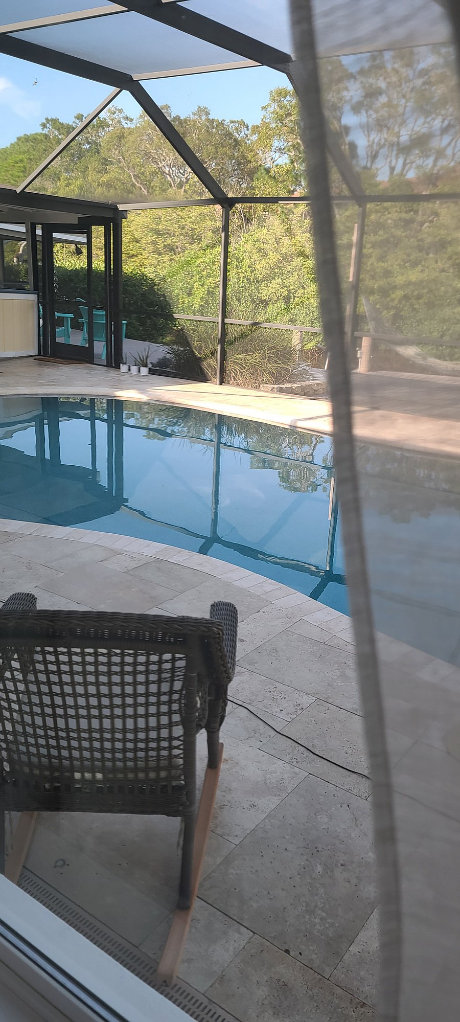 Large inground pool.