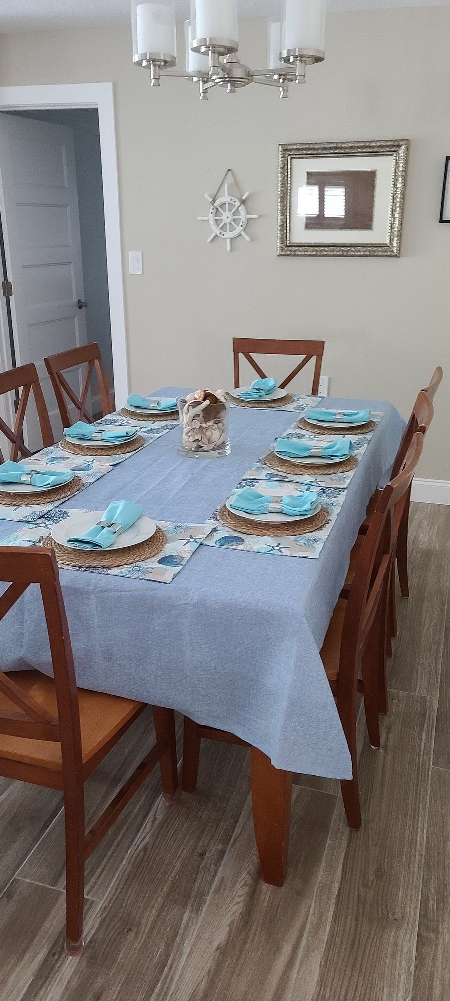 Dining table seats 8
