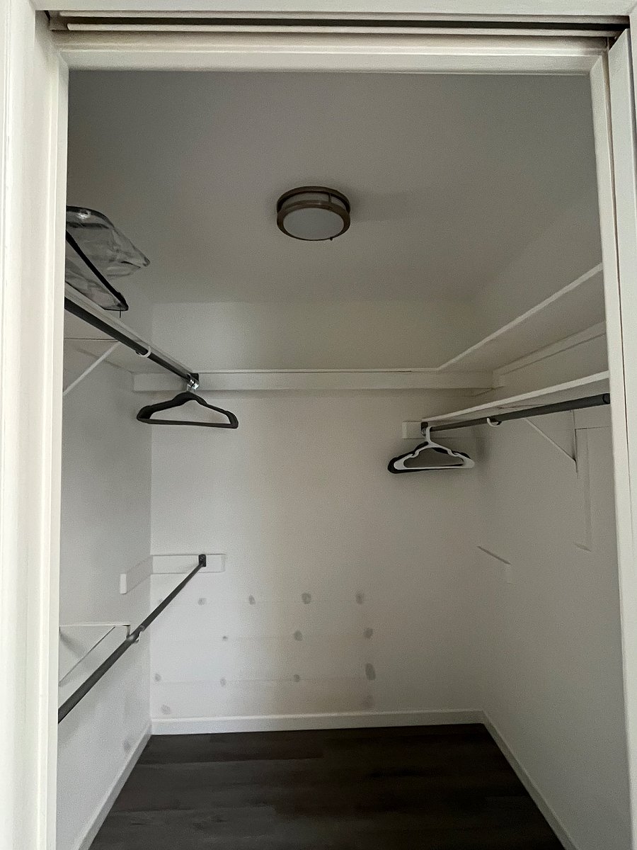 Walk-in Closet off Master Bedroom & Bath