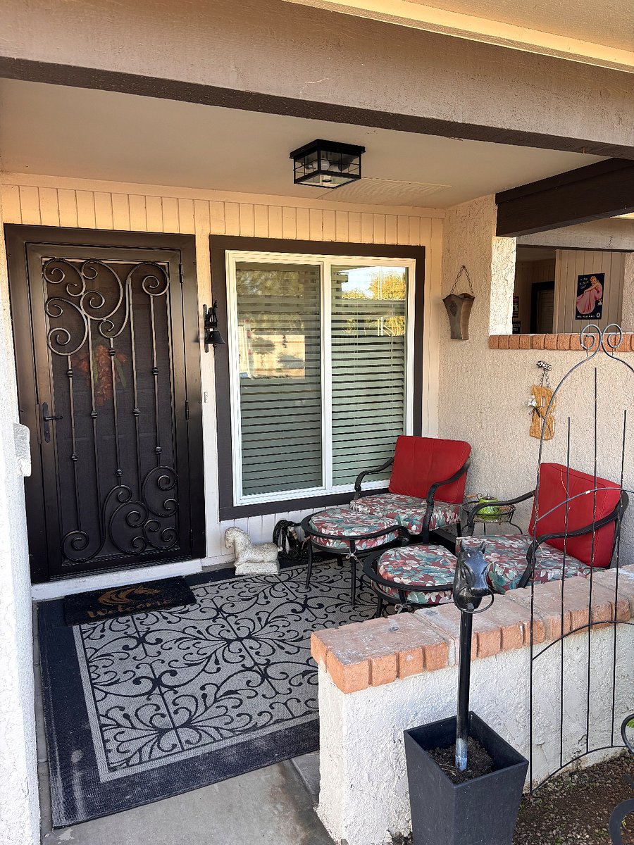 Covered front patio