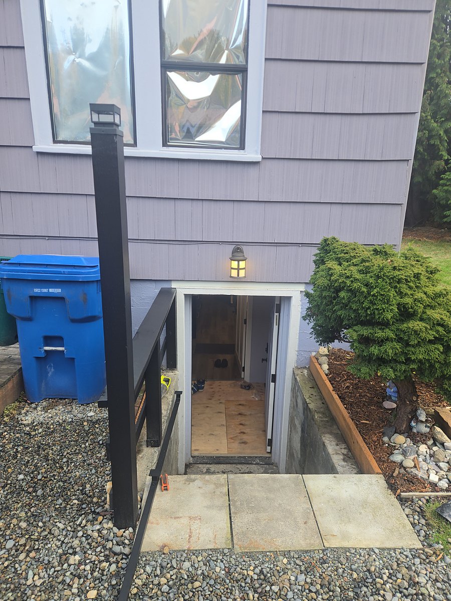 Stairs to Daylight Basement Entry