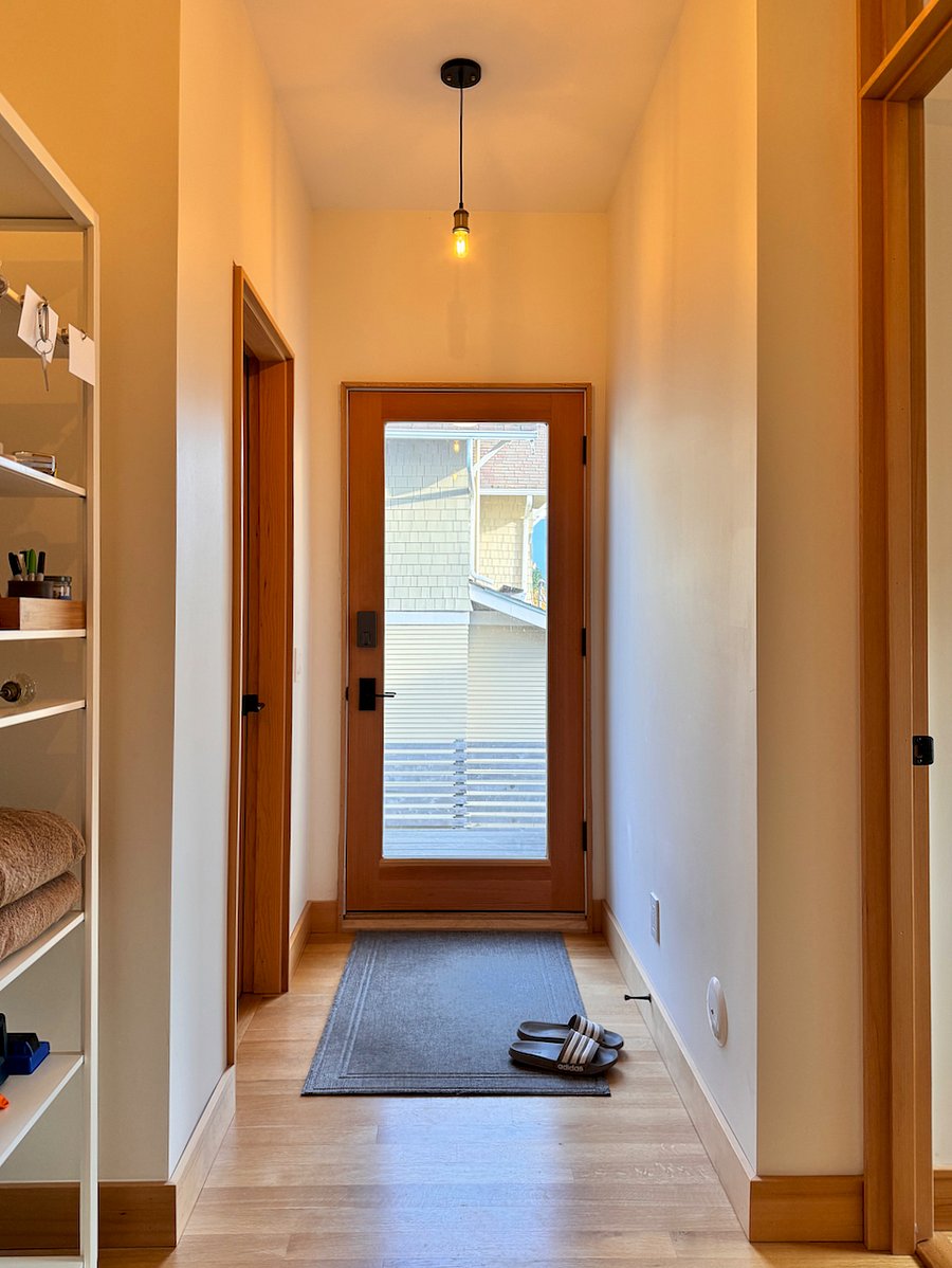 back door with keypad entry