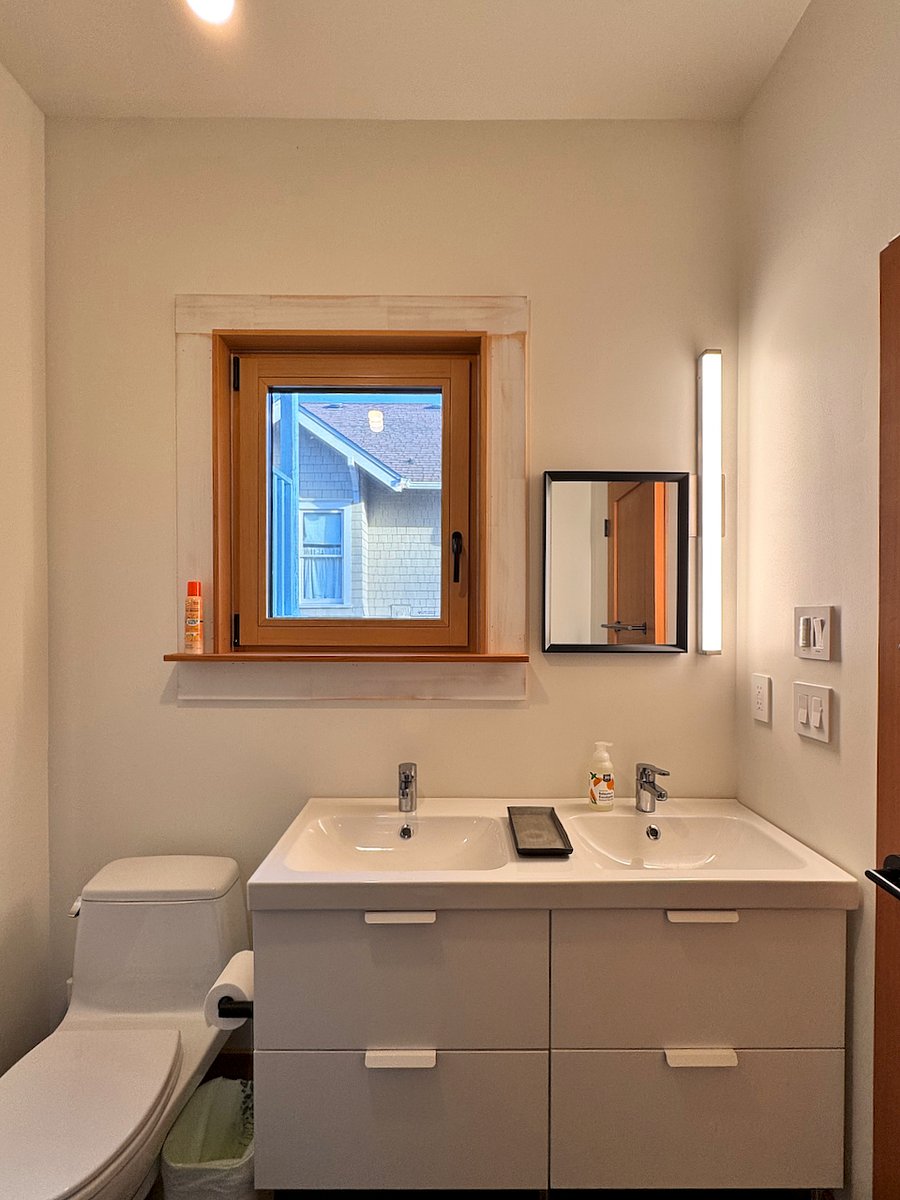 first floor bath with double sinks