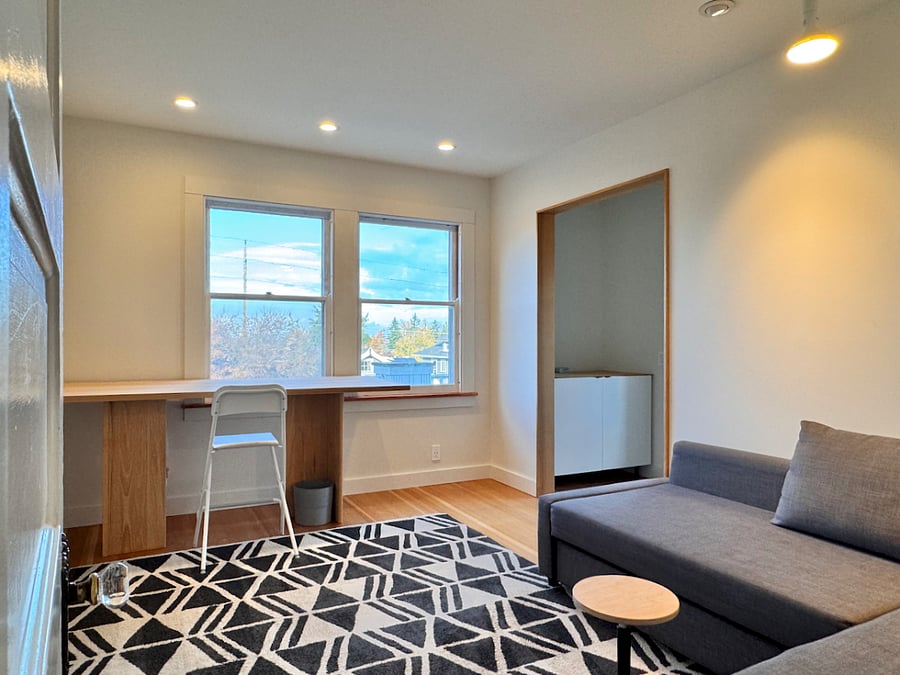 2nd floor - third bedroom, pull out queen bed, access to deck