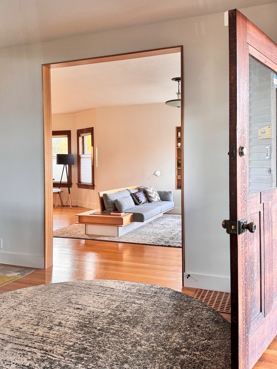 View of living room from entry