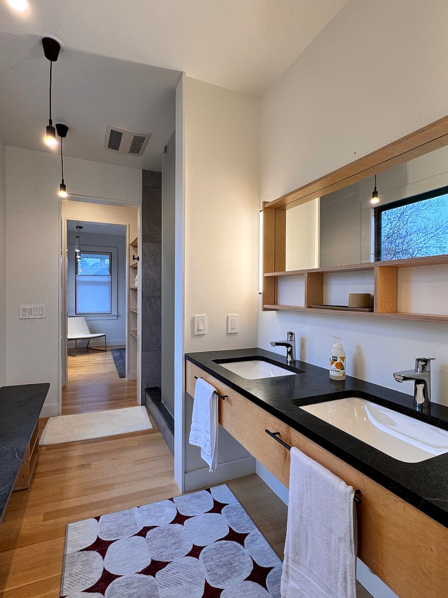 2nd floor - primary bathroom, double sinks