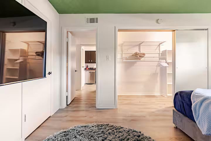 Master bedroom with master closet.