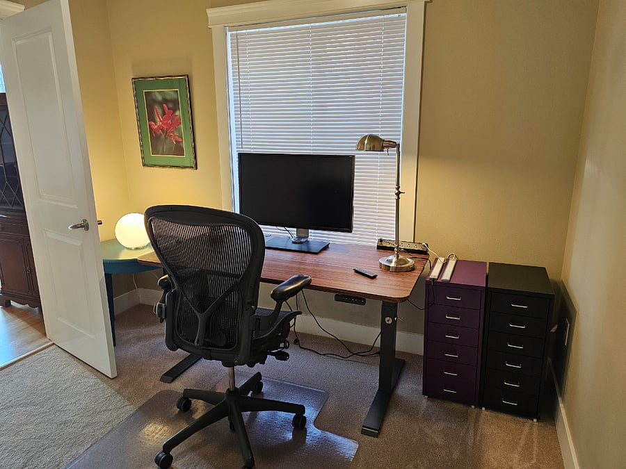 2nd bedroom currently configured as an office, but can be reconfigured as a bedroom.
