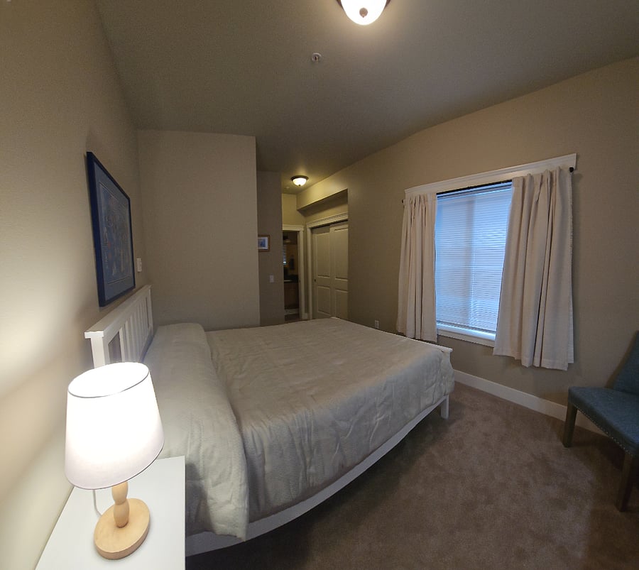 Primary bedroom with Queen bed