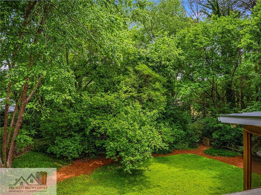 Fenced-in backyard