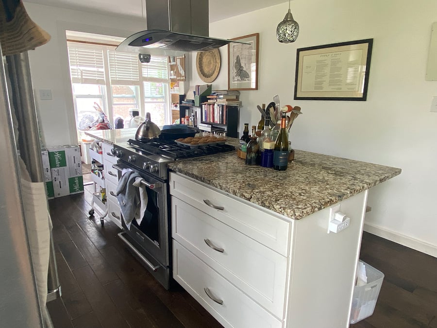 The main kitchen is fully equipped with anything you might need to cook a full meal.