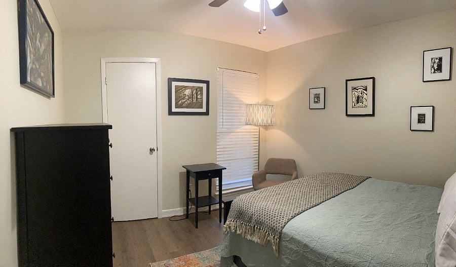Bedroom #3 Full Dresser for clothing storage plus walk in closet.