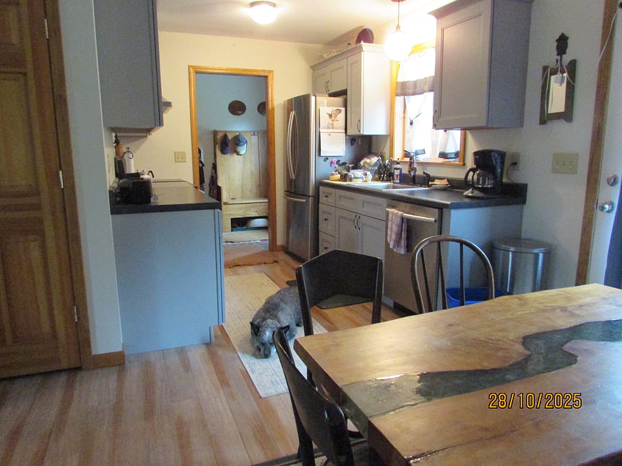 Galley style kitchen