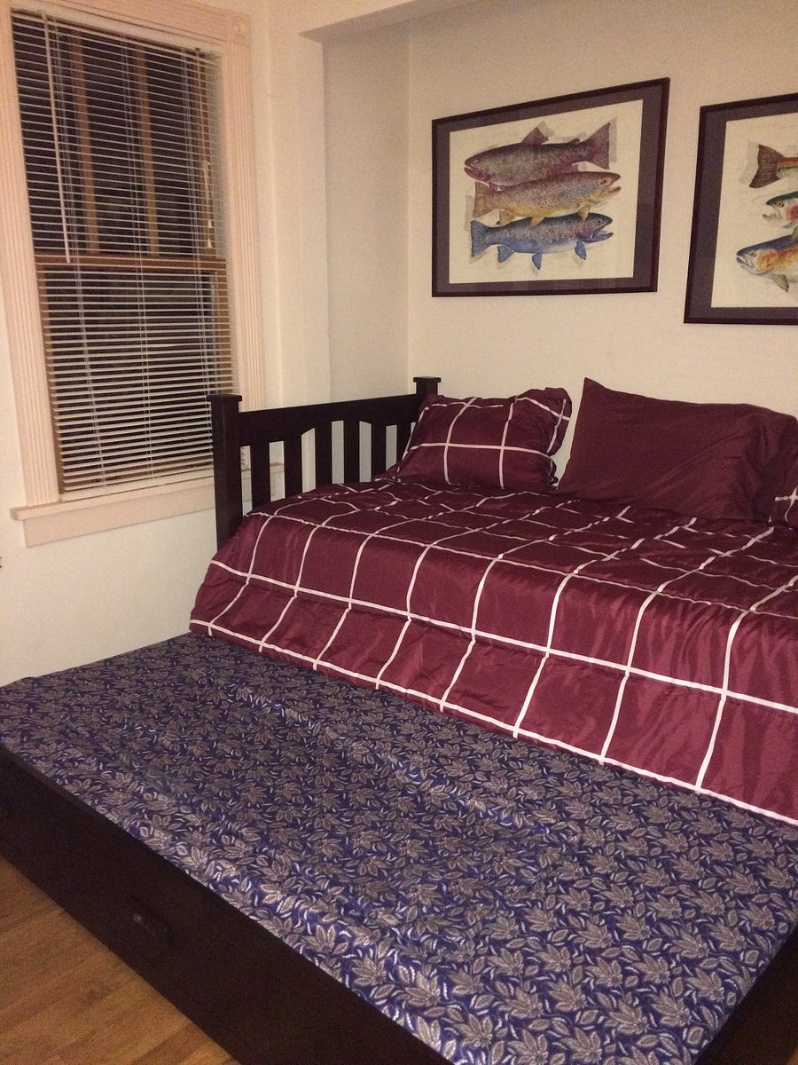 Trundle twin sized bed open