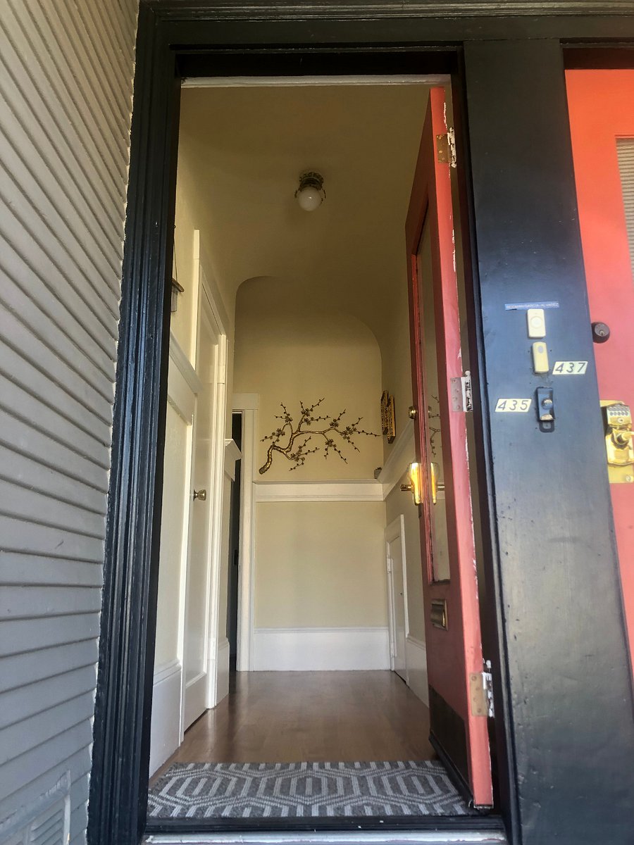 Entry is up a 12-step stoop from the street