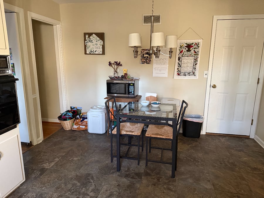 Another view of kitchen table