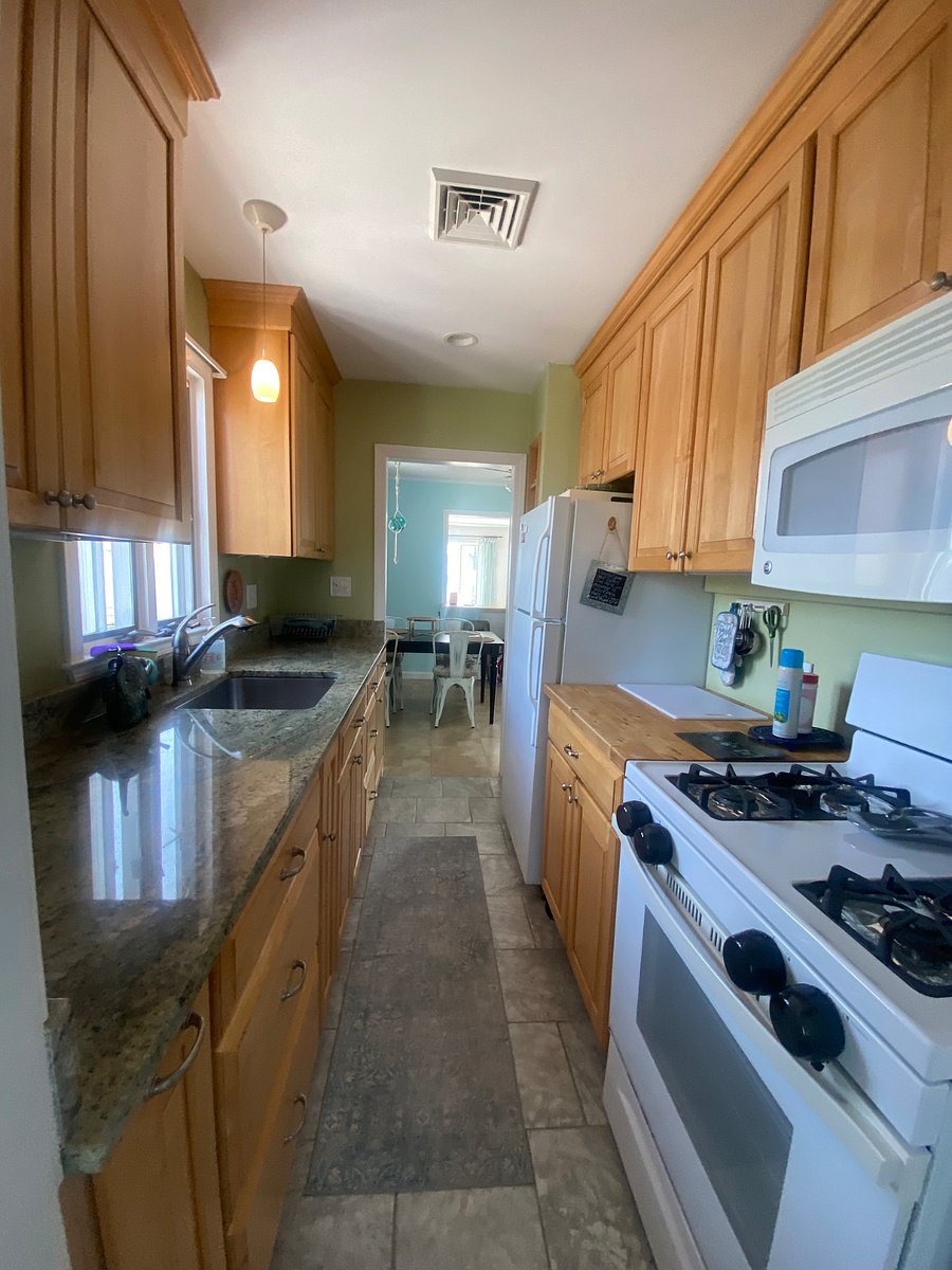Fully stocked galley kitchen