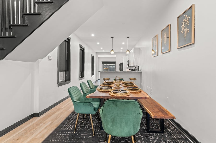Shared, dining room area