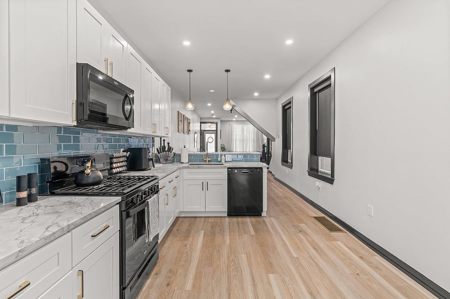 Shared, kitchen area