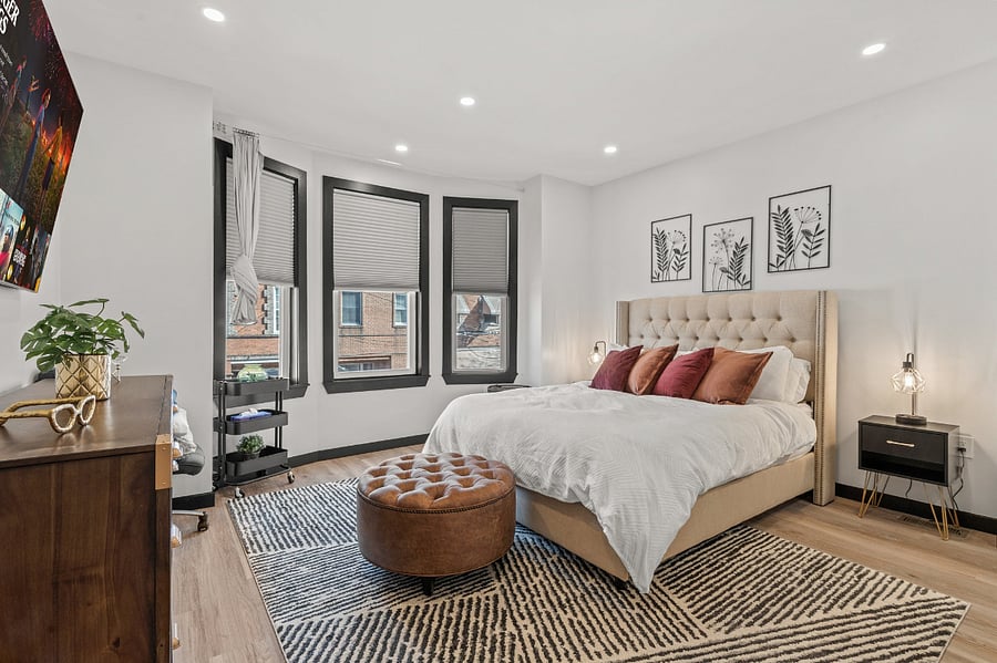 2nd floor, master bedroom with attached private bathroom ($1500/month, wifi + utilities included) 