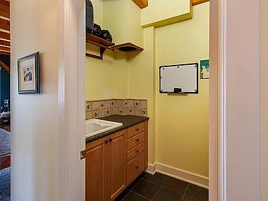 laundry room on the first floor