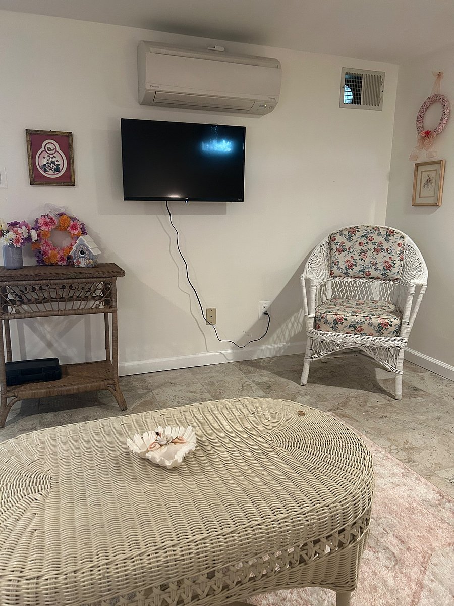 Second smart TV in the sunroom.
