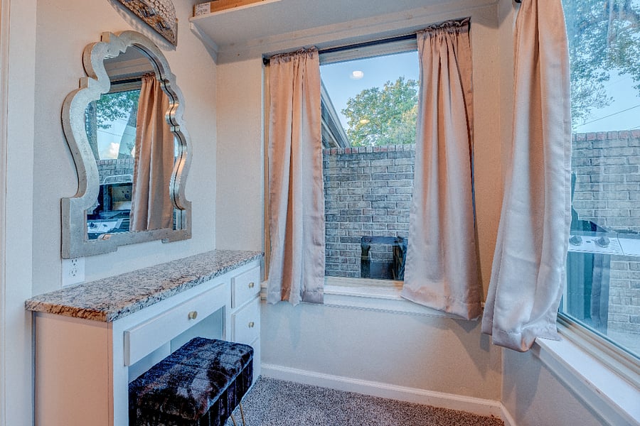 Enjoy your own dedicated vanity space for getting ready. Each bathroom includes a full-size hair dryer and essentials to make your routine easy.