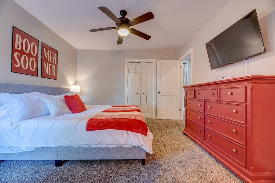 Unpack into your dresser and closet. 