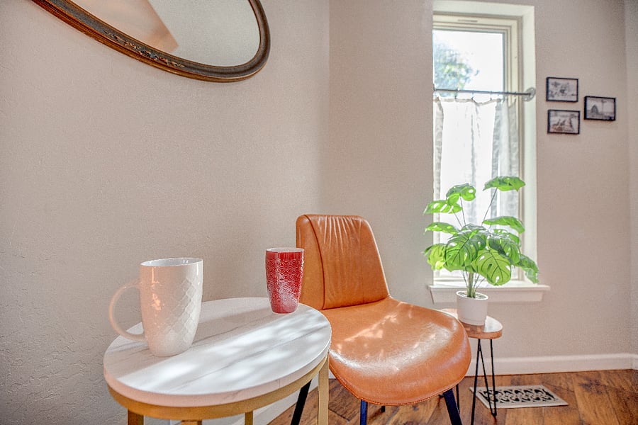 Enjoy coffee or unwind after a long day. This home provides plenty of space for your group to spread out or come together. 
