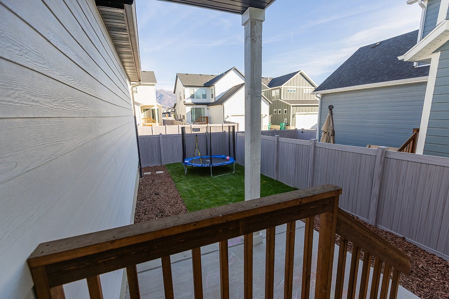 Outside we have a toddler tramp for your kids if you want to use it! We also have a Solo firepit you are welcome to use under the stairs.