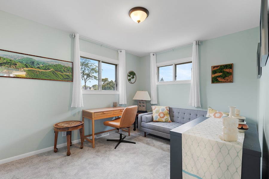Office/Bedroom #2: Couch replaceable with double bed upon request