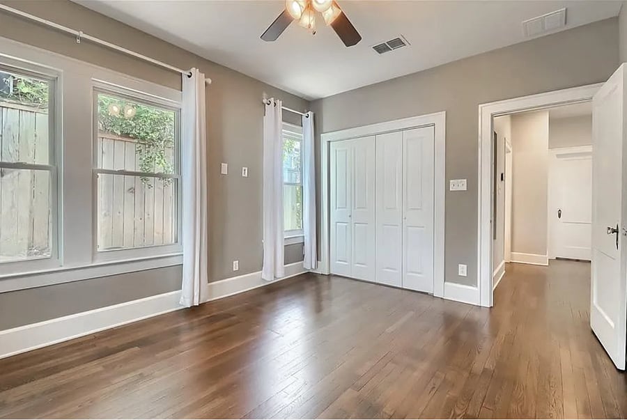 Your private bedroom unfurnished (Furnishings available upon request)