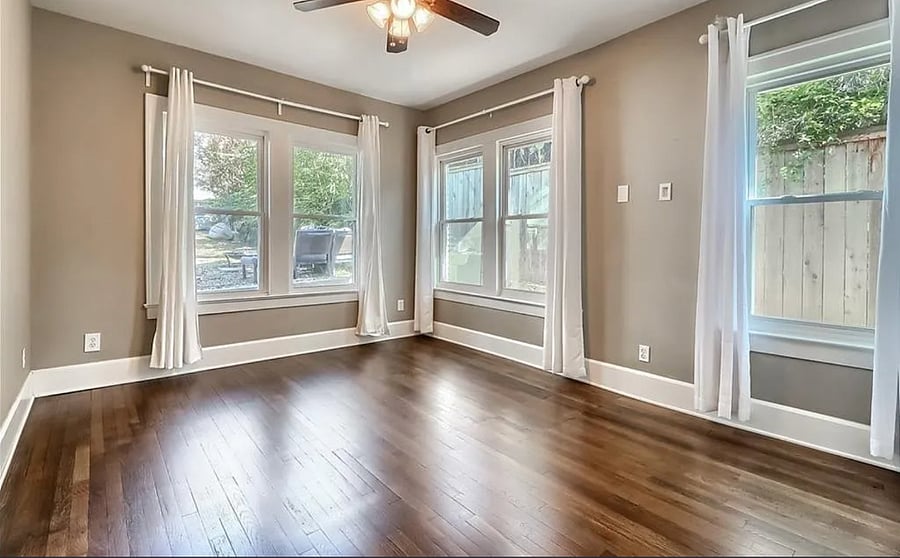 Your private bedroom unfurnished (Furnishings available upon request)