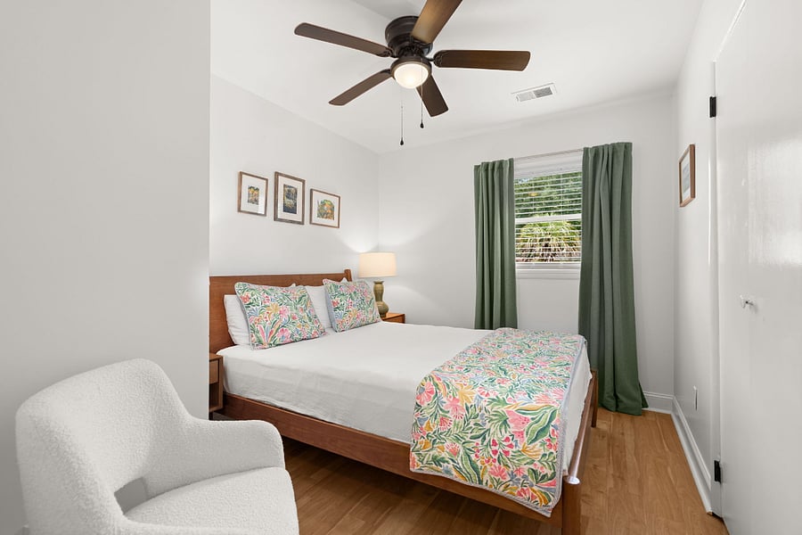 Third bedroom with a queen bed.