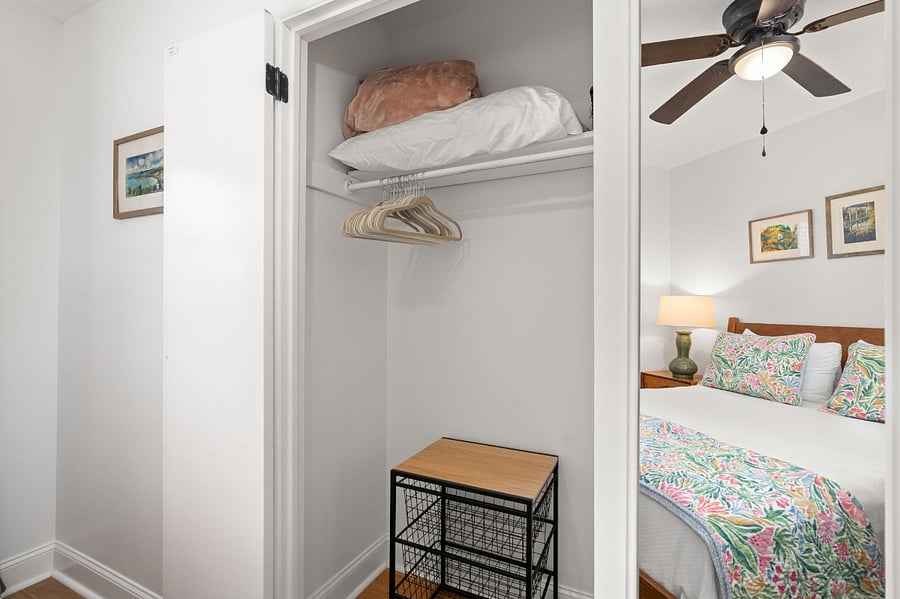 Third bedroom with a queen bed.