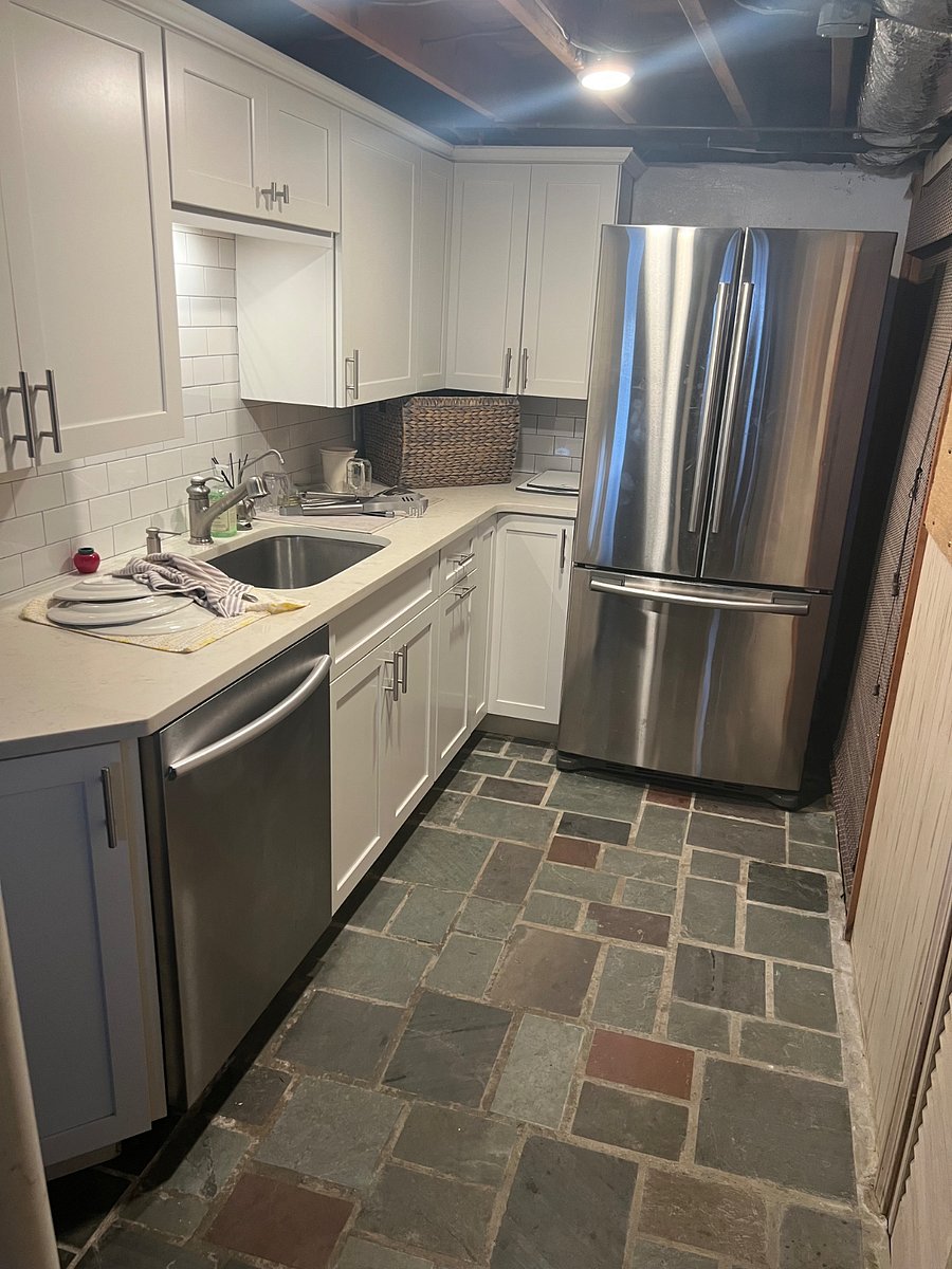 half kitchen in lower level
