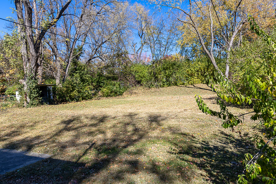 Spacious, fenced-in backyard