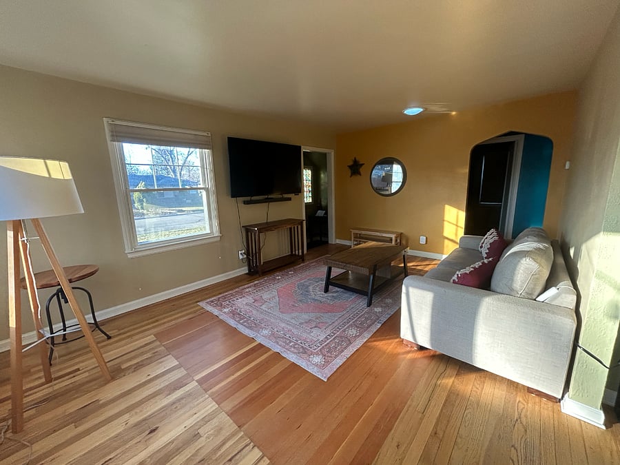 Living room with Vizio Smart TV