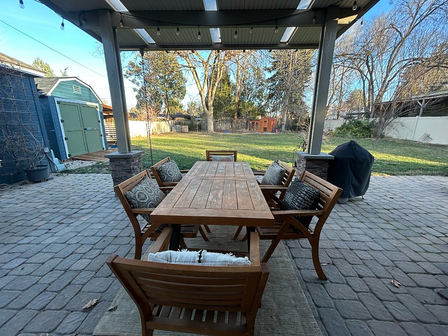 Covered patio