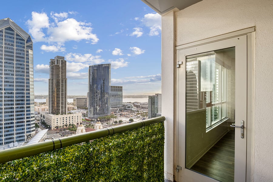 Balcony view.