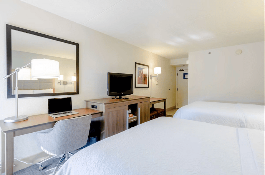 Hapton Inn Spacious Double Queen Room at Hapton Inn St