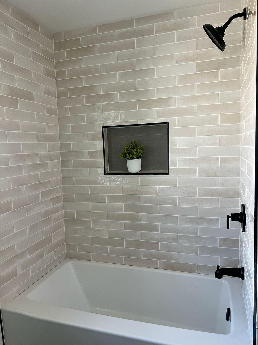 Enjoy our newly remodeled, spacious bathroom for Rooms 3 and 4